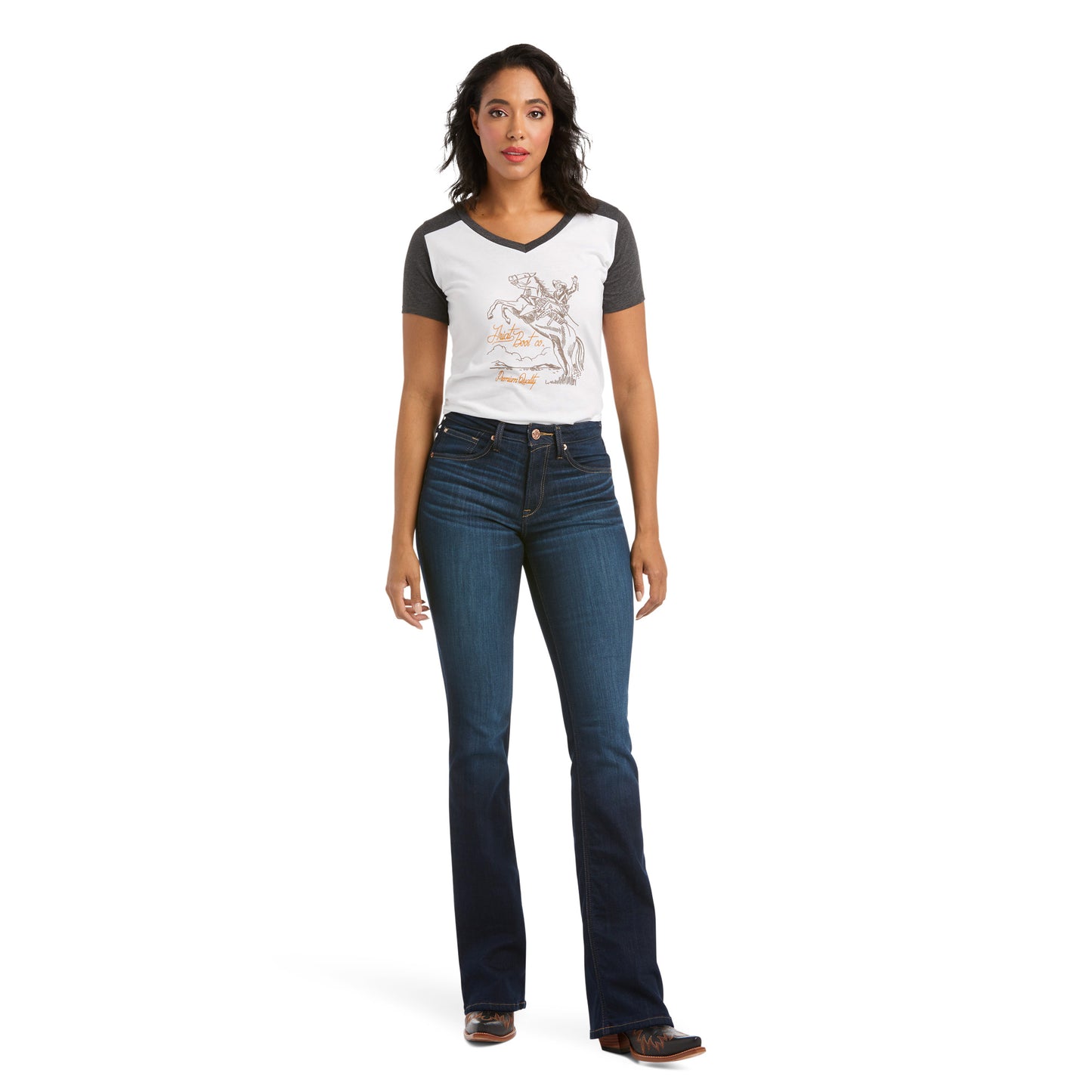 High Rise Ballary Boot Cut Jean By Ariat