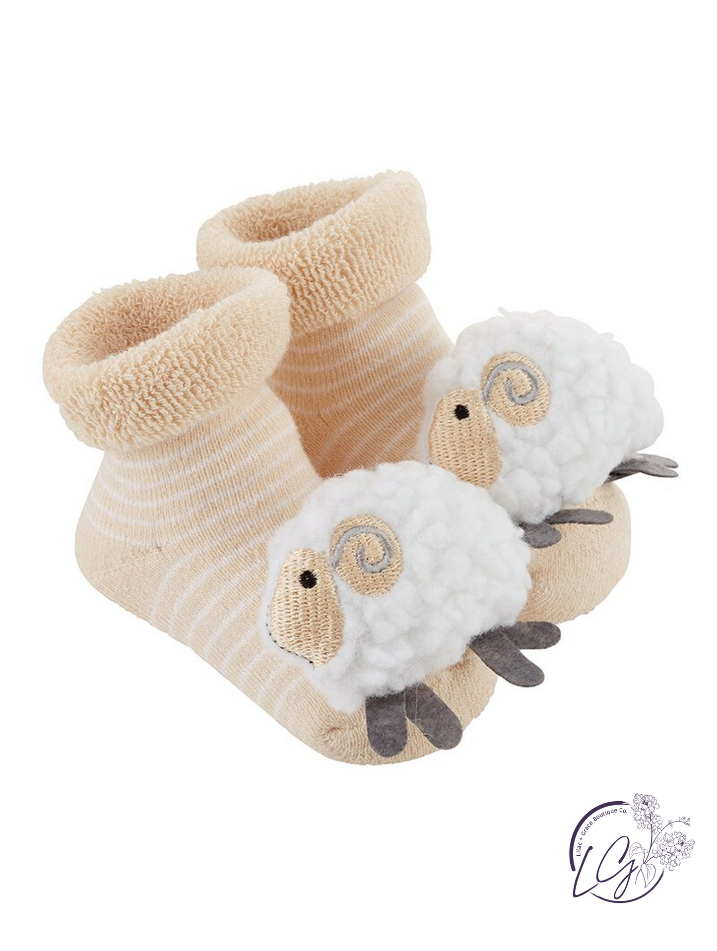 Rattle Socks - Lamb, 3-12 months