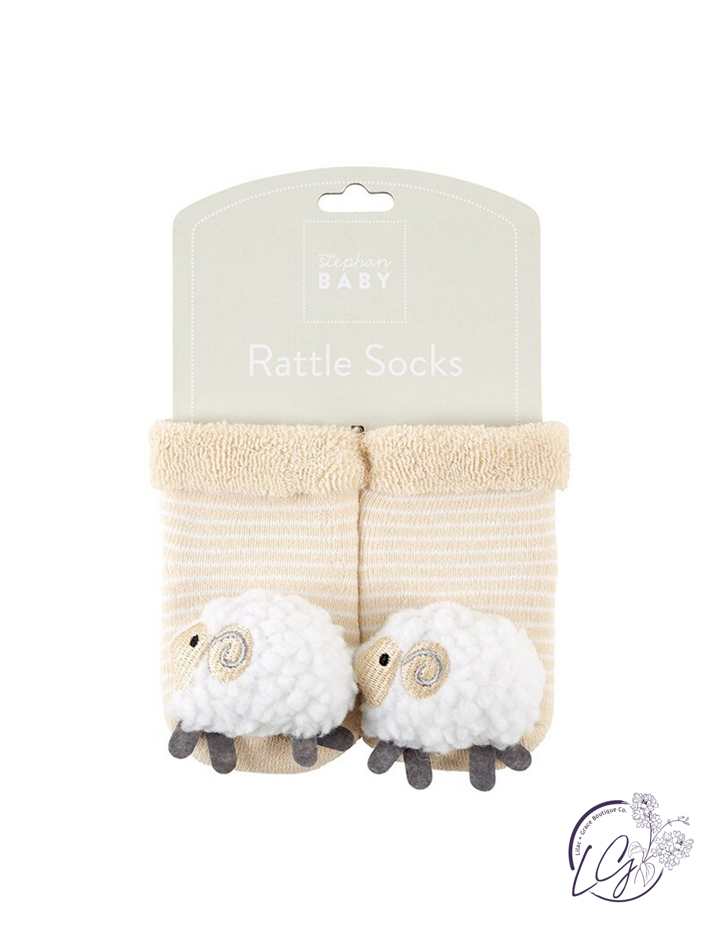 Rattle Socks - Lamb, 3-12 months