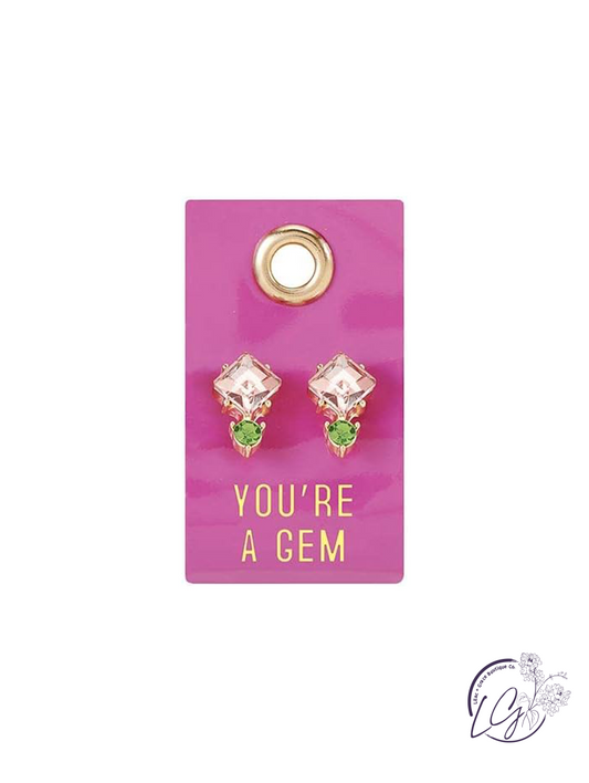 You're A Gem - Gemstone Earring