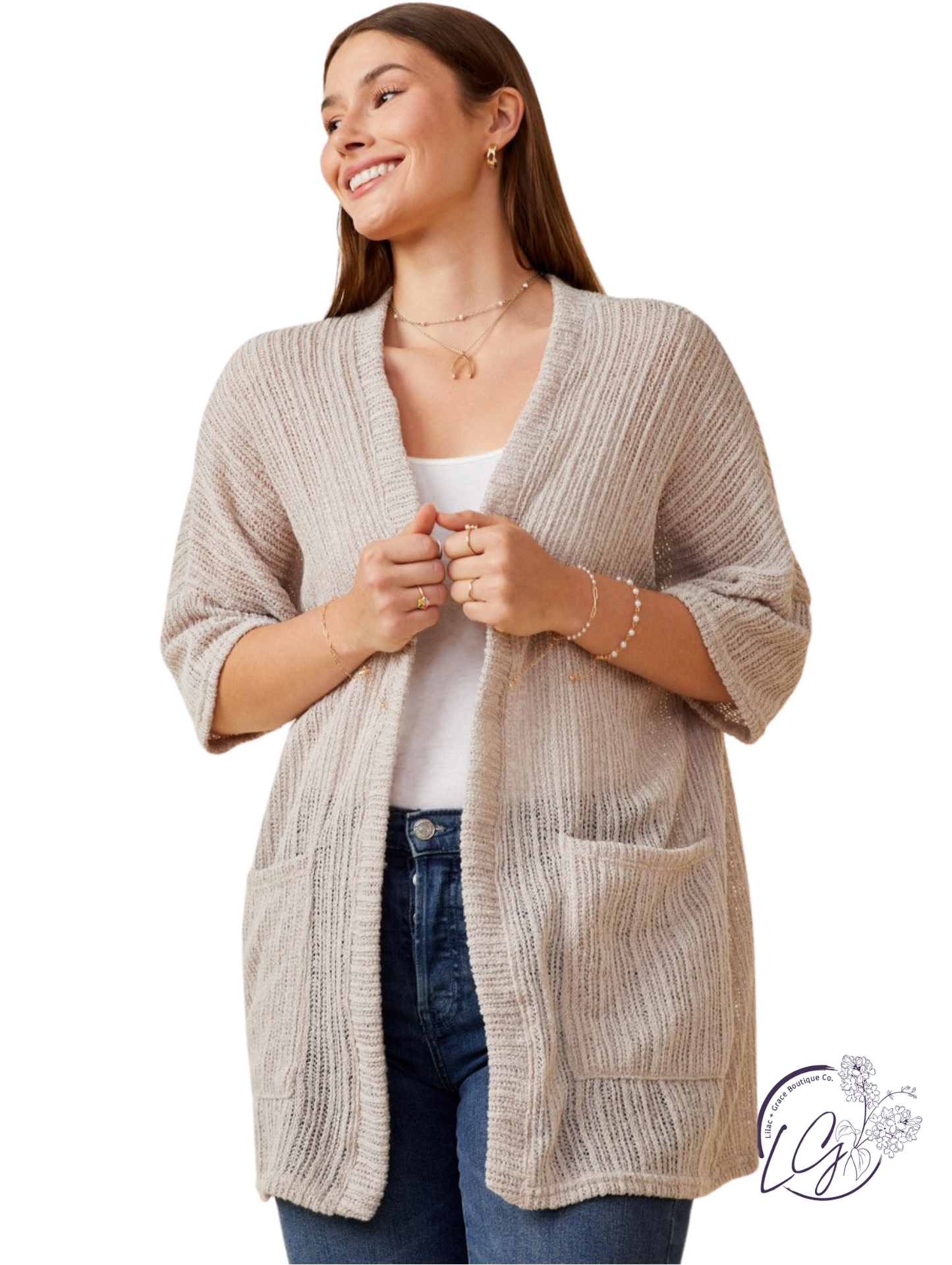 Ridgeway Textured Knit Kimono