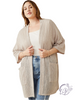 Curvy Ridgeway Textured Knit Kimono