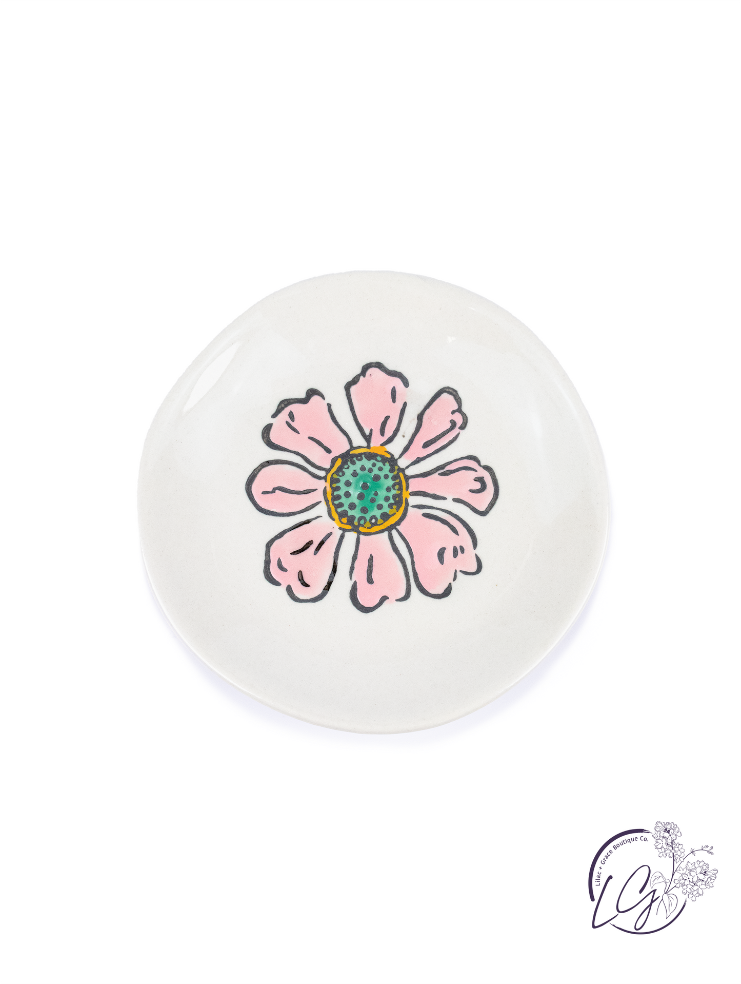 Stoneware Footed Plate