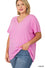 Curvy Standard V-Neck T-Shirt