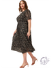 Curvy Scent Of Love Midi Dress