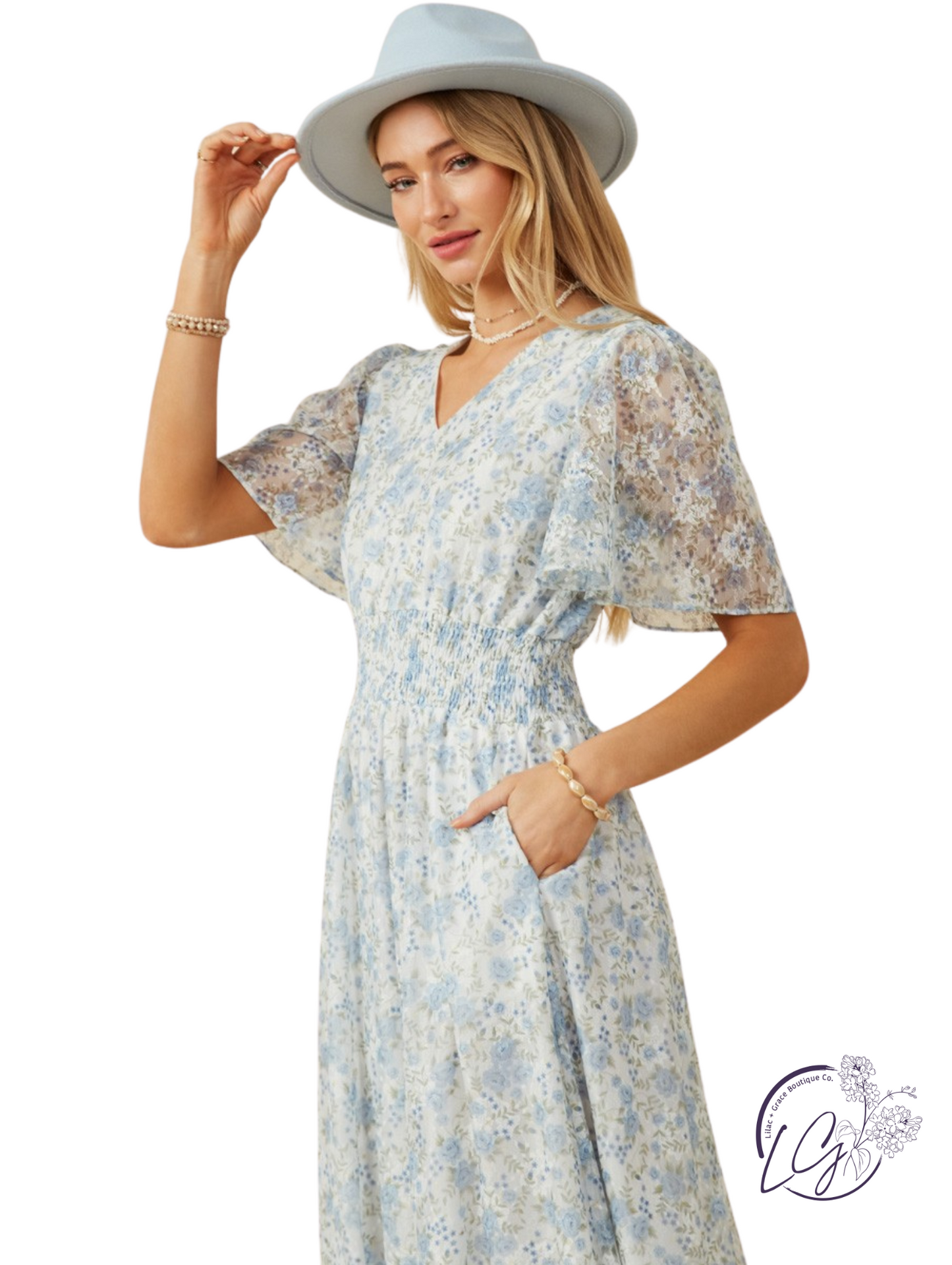 Gilded Garden Foil Dress