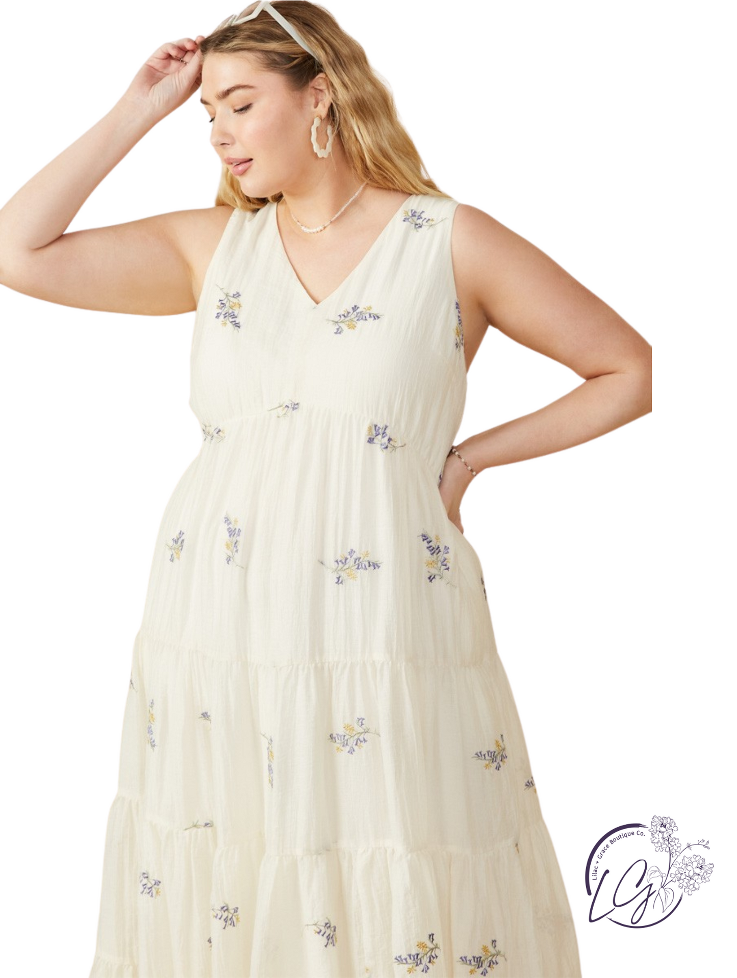 Curvy Through the Garden Dress