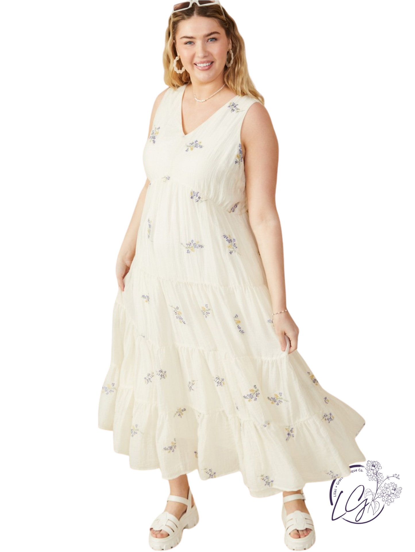 Curvy Through the Garden Dress