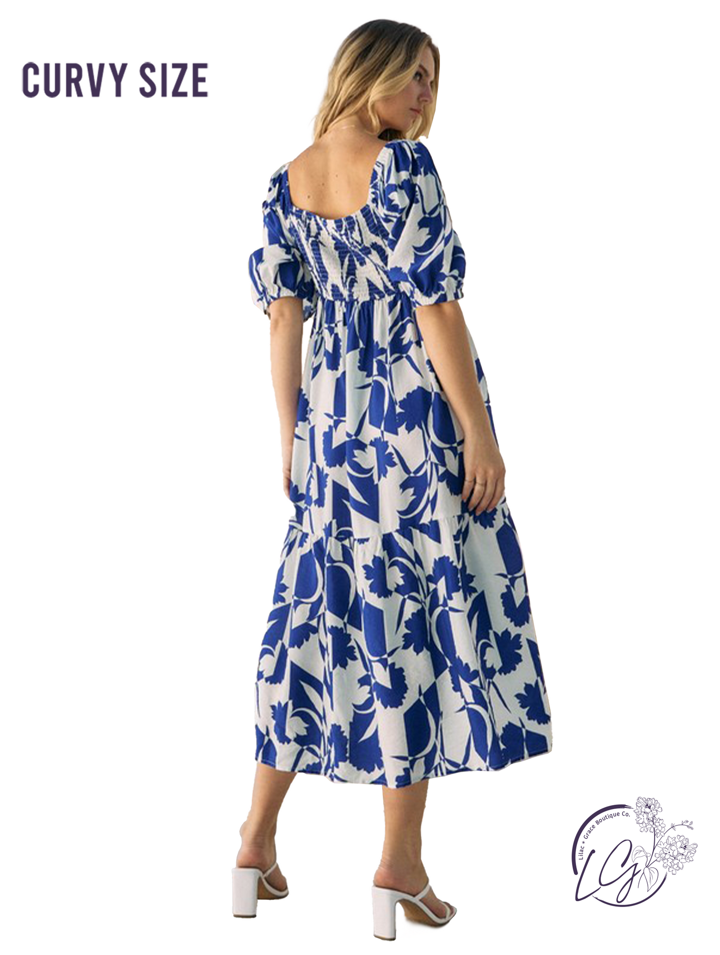 Curvy Hello, Sunshine Babydoll Midi Dress