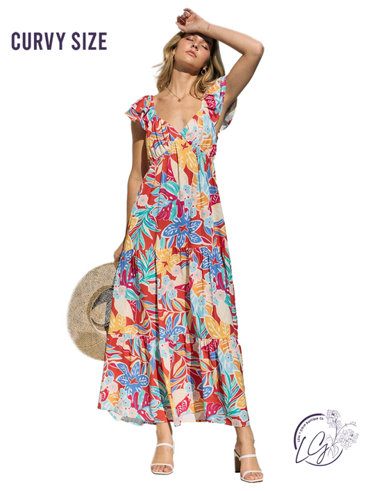 Curvy Fun In The Sun Maxi Dress