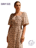 Curvy Scatter the Light Midi Dress