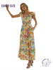 Curvy Storyline Flow Tiered Maxi Dress