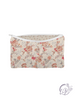Natalie Floral Pink Quilted Makeup Bag