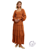 Pumpkin Spice Tiered Maxi Dress