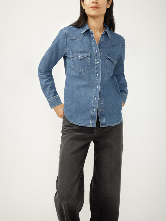 Sadie Denim Western Shirt