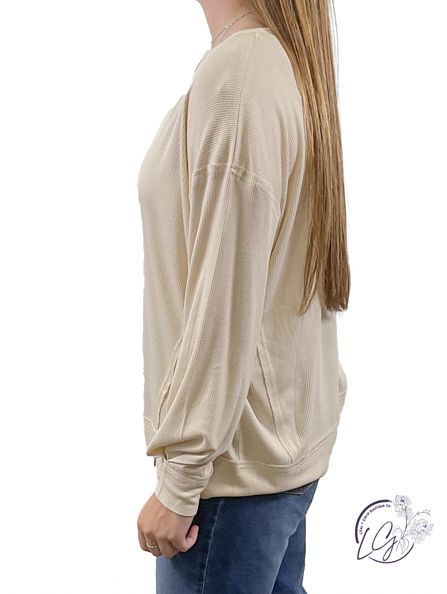 Graceful V-Neck Top