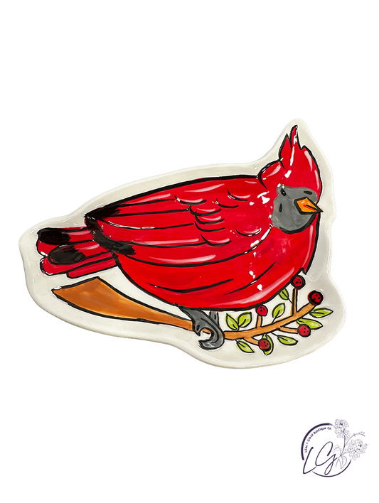 Red Bird Trinket Tray