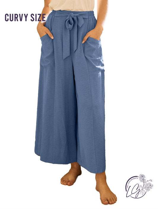 Curvy Sidewalk Stories Wide Leg Pants