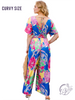 Curvy Waves of Royal Hue Jumpsuit