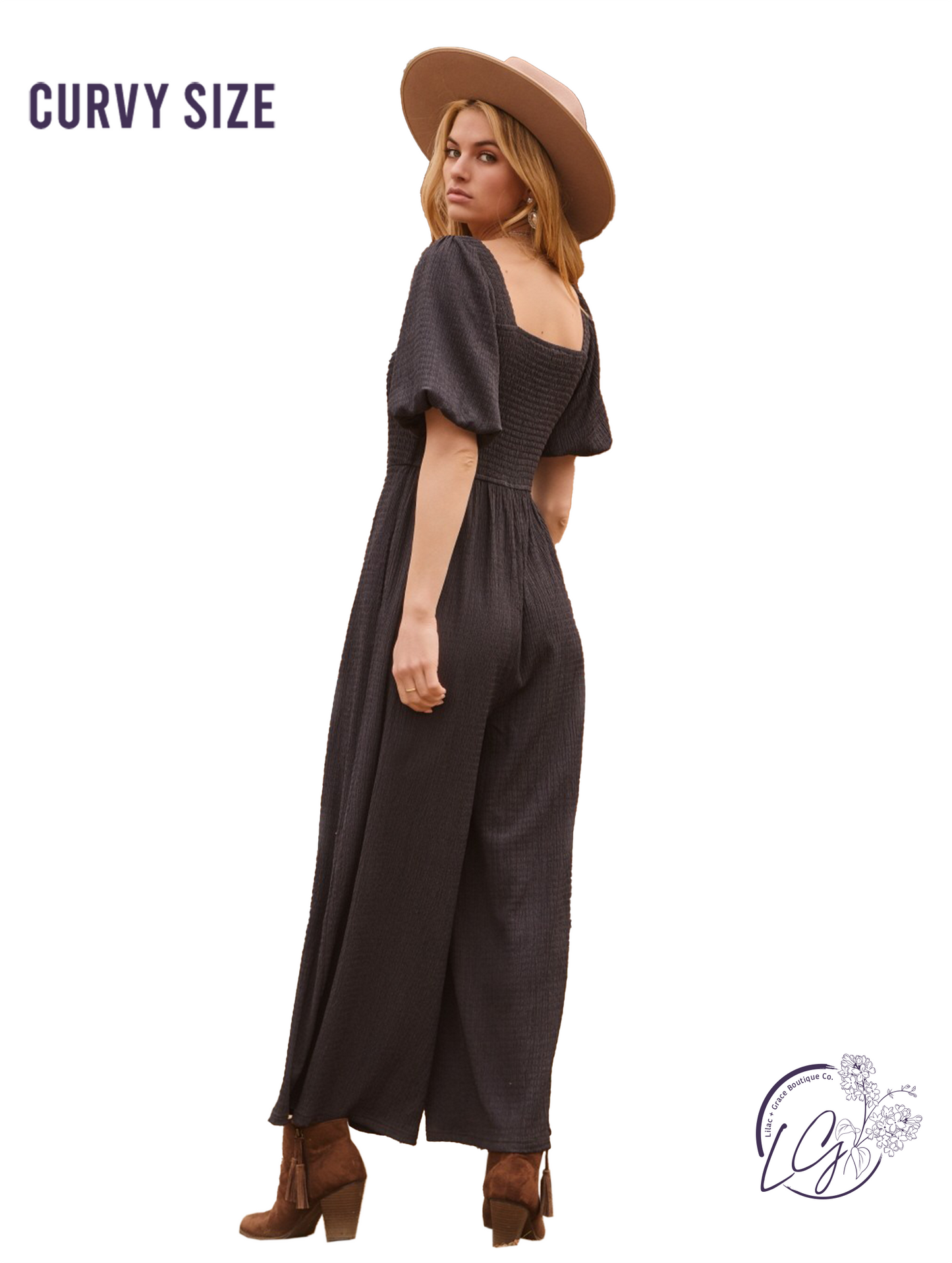 Curvy Among The Hills Jumpsuit