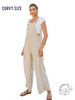 Curvy Dive Into Paradise Overall Jumpsuit