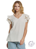 Sunday Brunch Ruffle Sleeve Blouse