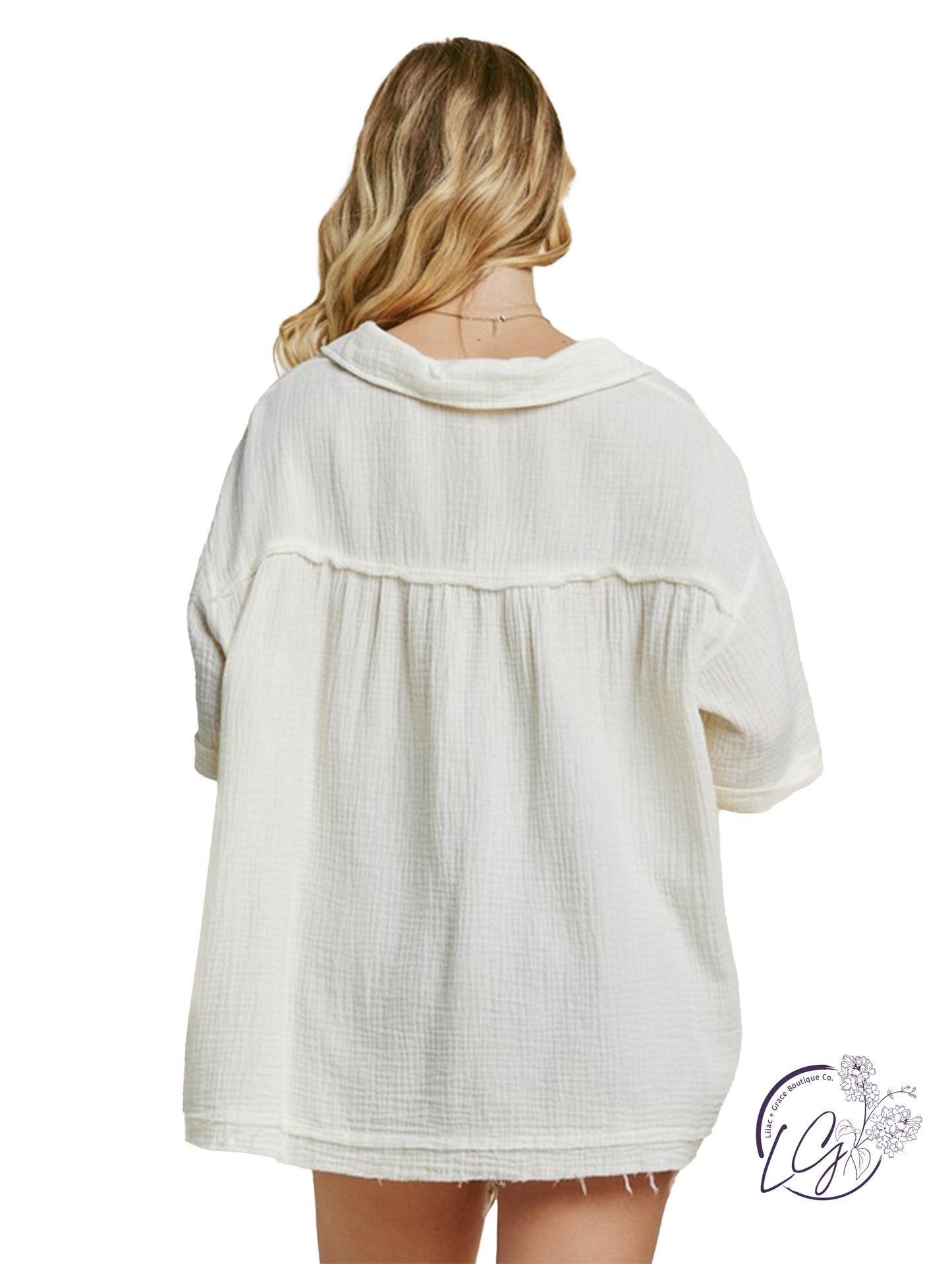 Keep It Cool Gauze Blouse