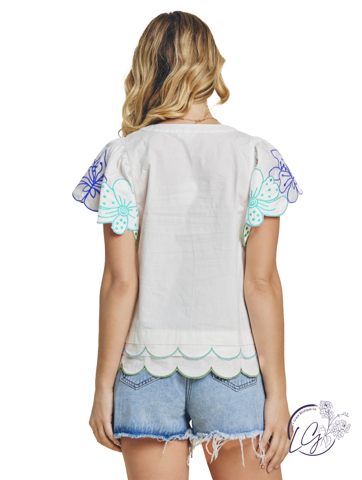 Embroidery of Love Poplin Blouse