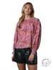 Floral Petals Long Sleeve Blouse