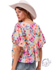 Sunset Balloon Sleeves Top