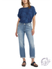 Solene High-Rise Crop Flare Jeans by Jag