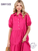 Curvy Flowing Freedom Midi Dress