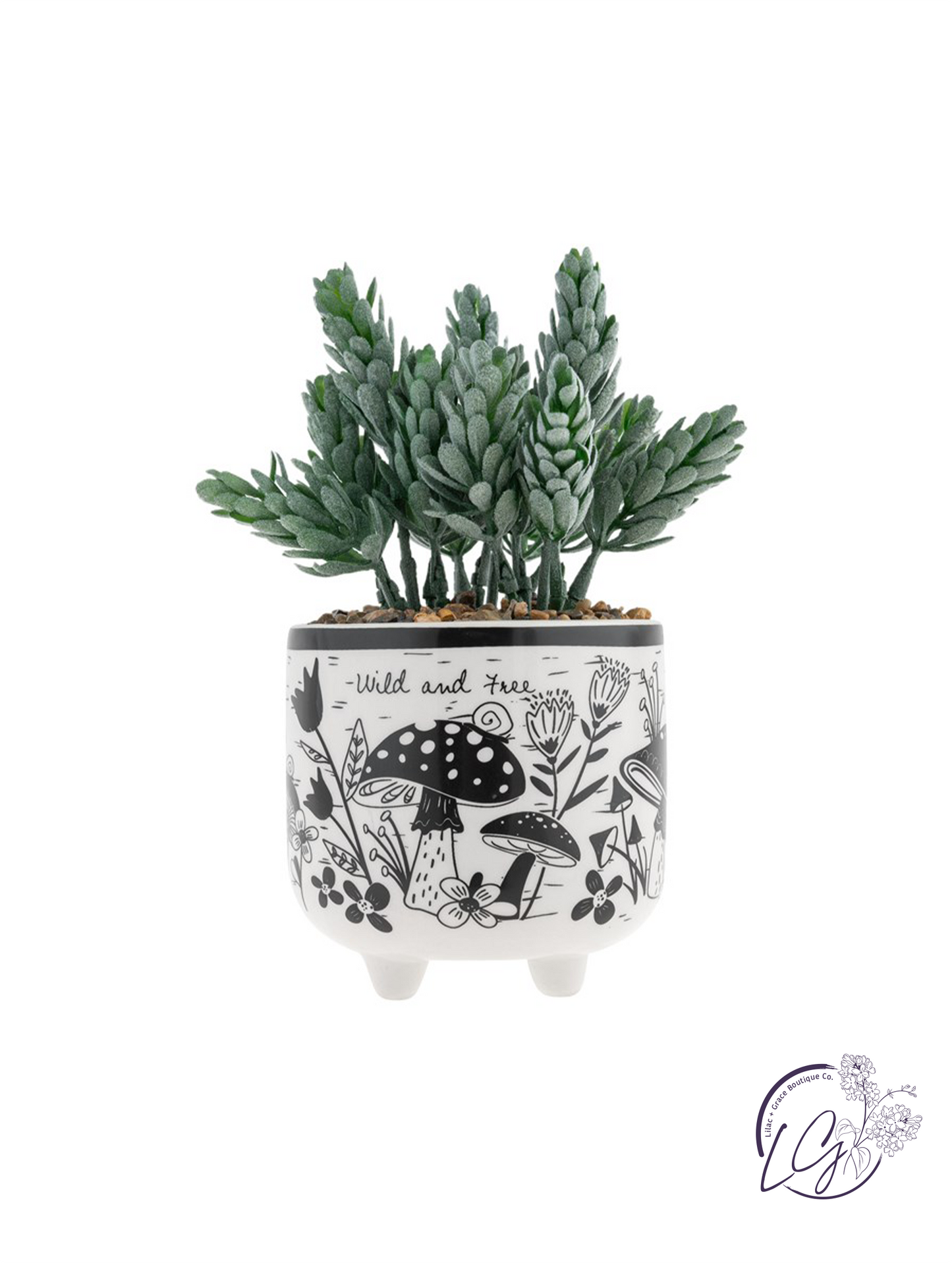 Boho Footed Pot Mushroom