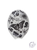 Boho B&W Ceramic Spoon Rest Butterfly