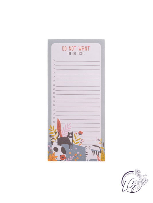 Long Magnetic Notepad Cat