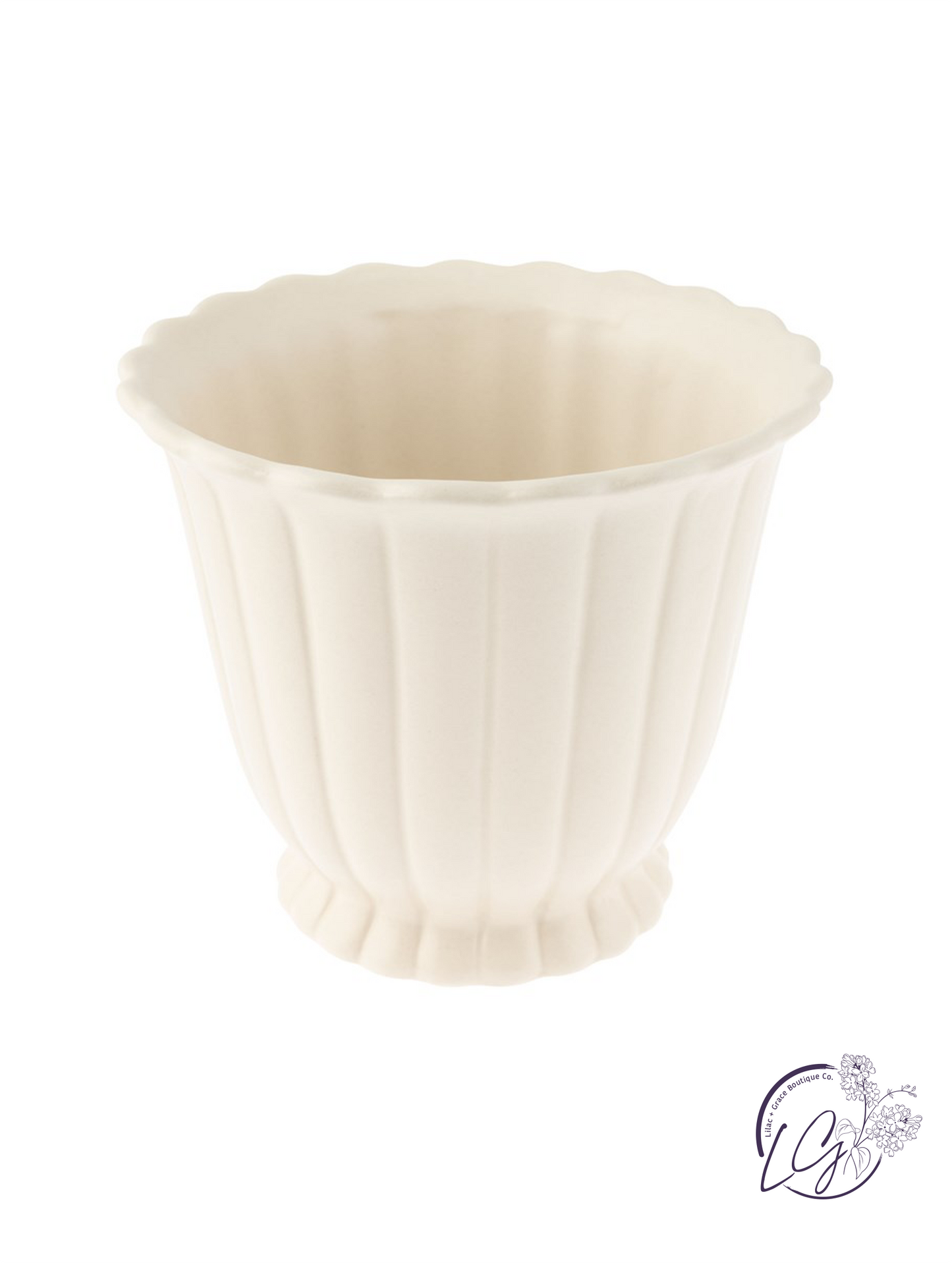 Fluted Pot Large