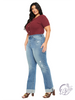 Curvy Alina High-Rise Straight Leg Jeans by Kan Can