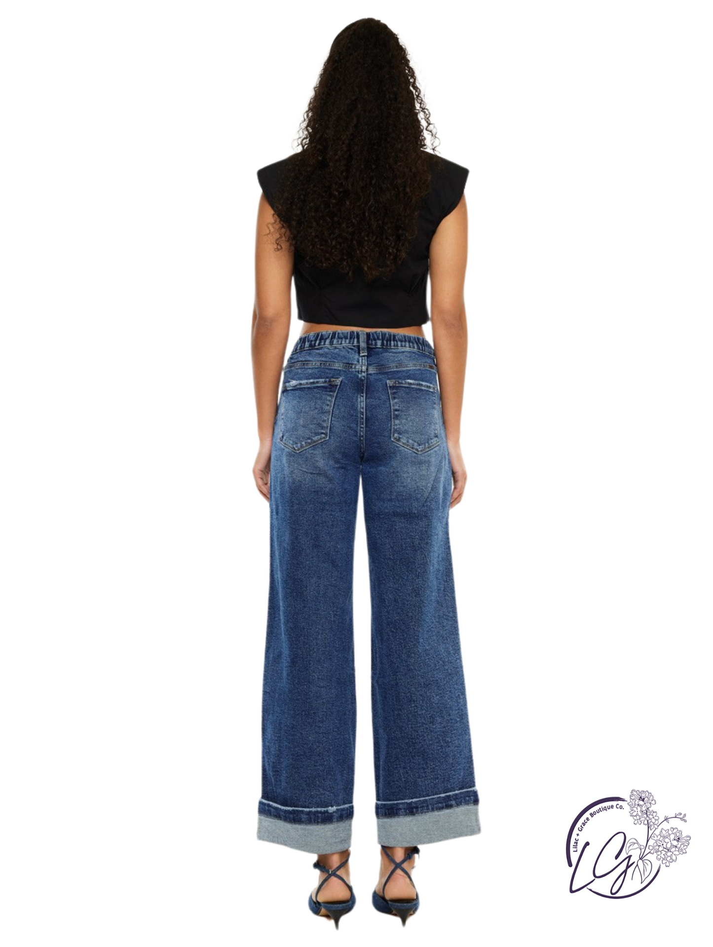 Londyn High Rise Cropped Wide Leg By Kan Can