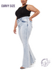 Curvy Neveah High Rise Flare Jeans By KanCan