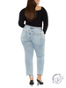 Curvy Madeline High Rise Straight Leg Jeans By KanCan