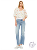 Dahlia Mid-Rise True Straight Leg Jeans by Kan Can