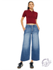 Emilia High-Rise Crop Wide Leg Jeans by Kan Can