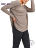 Curvy Training Waffle Raglan Tee