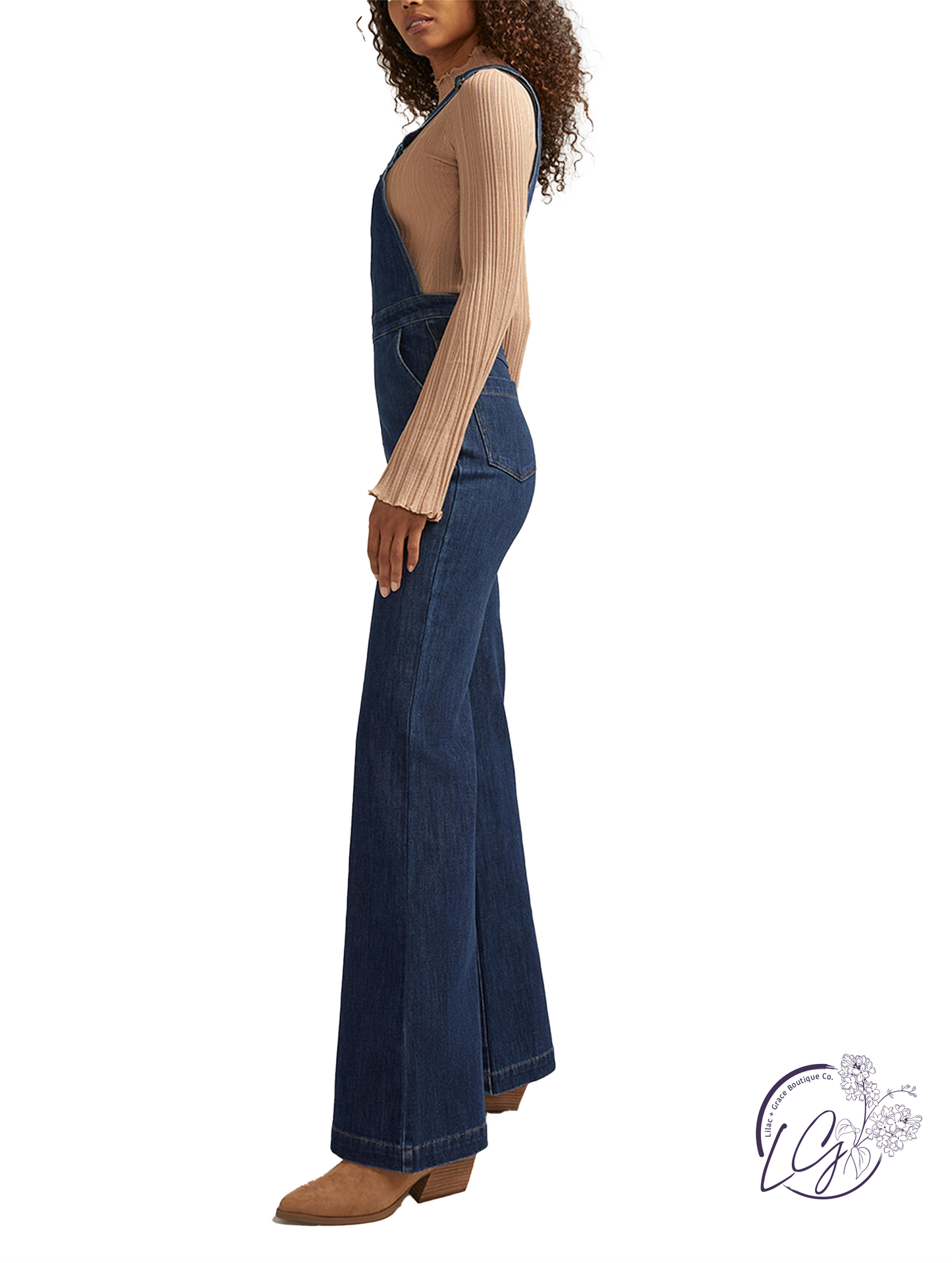 Donna 70s Flare Leg Overalls by Silver Jeans