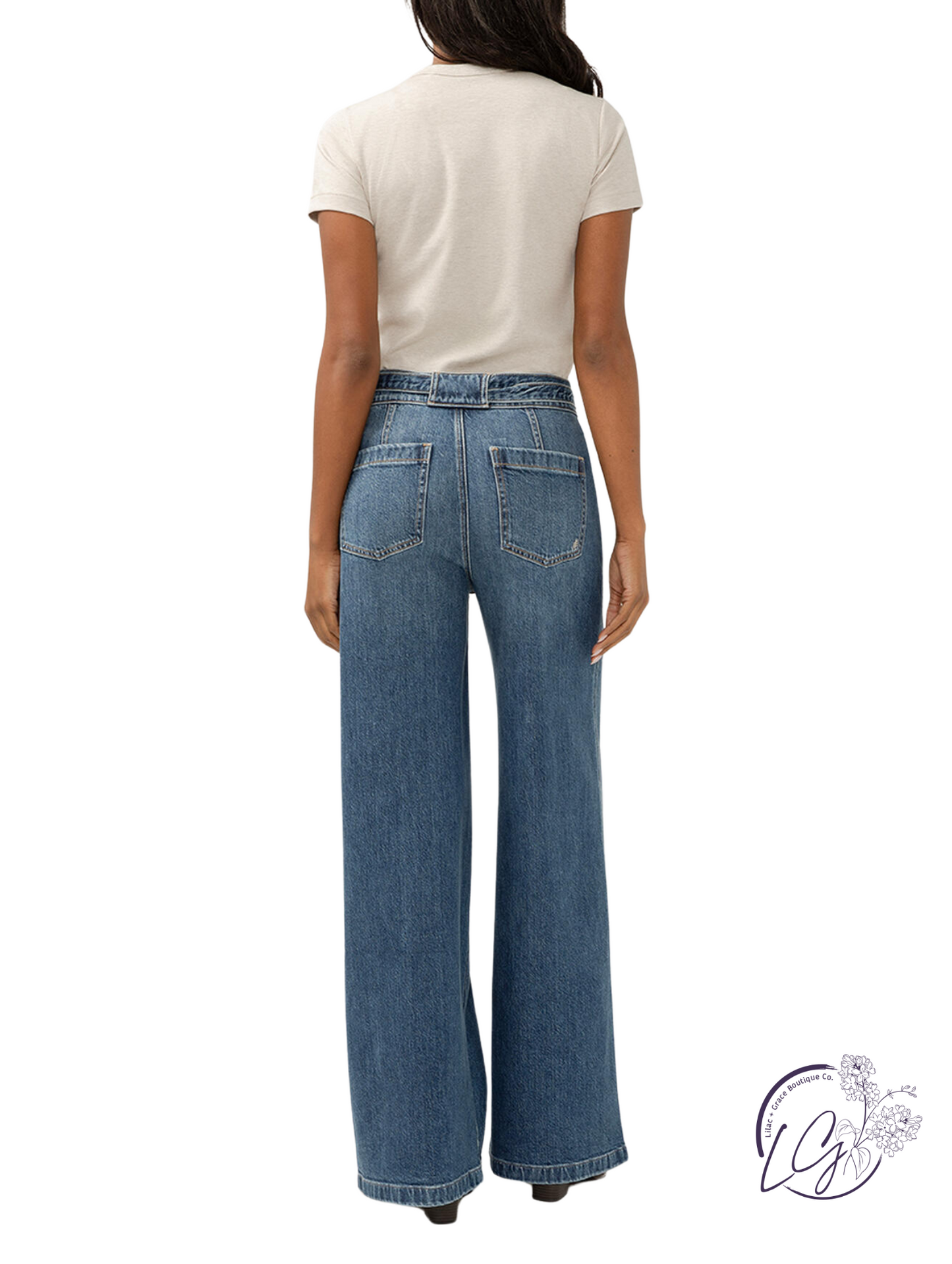 Pamela High-Rise Non-Distressed Wide Leg by Silver Jeans