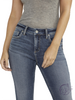 Zuri Mid Rise Luxe Stretch Capri by Silver Jeans