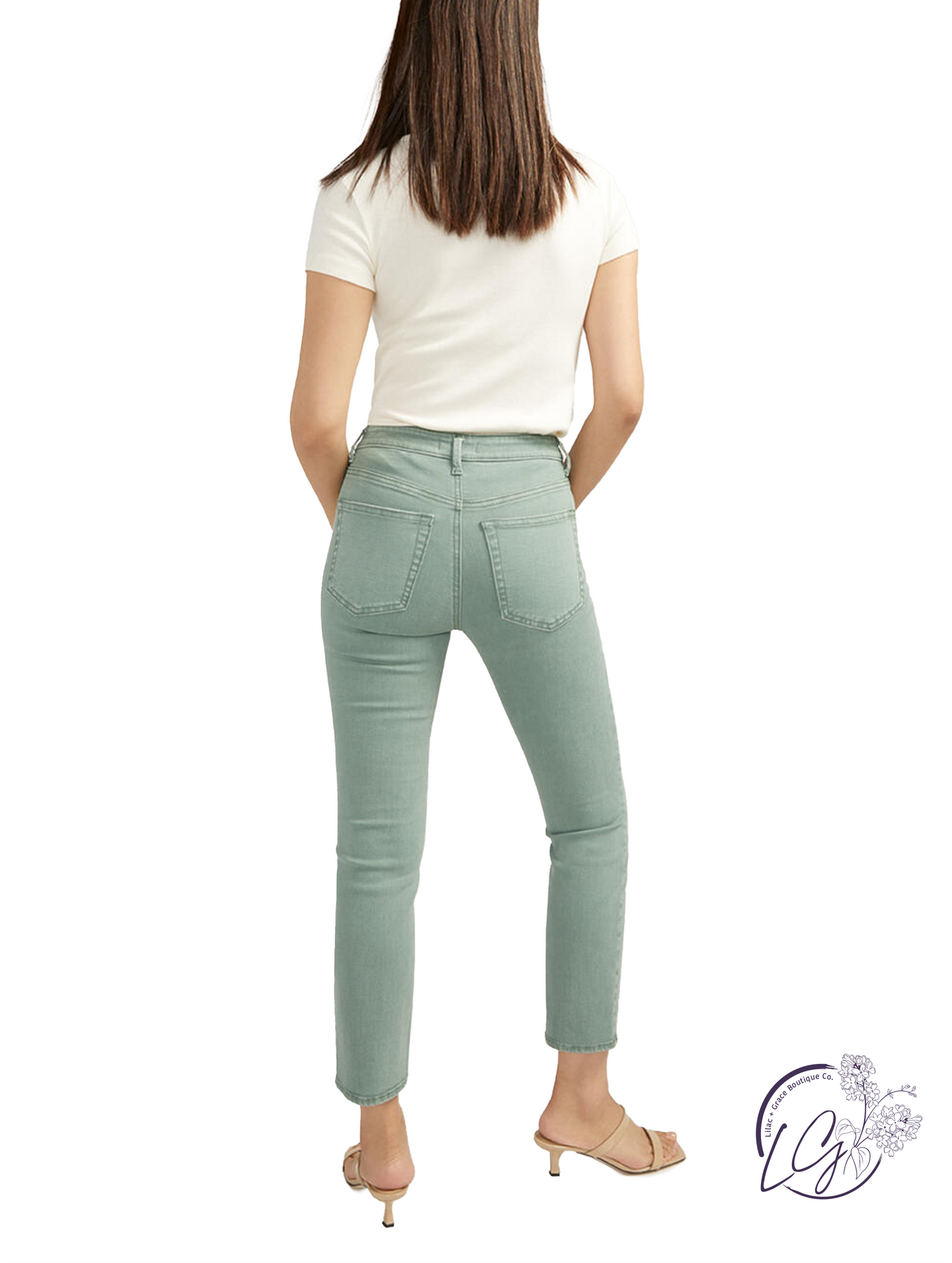 Dana High Rise Straight Leg Jeans by Silver Jeans