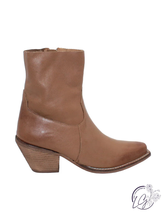 Lariat Leather Bootie