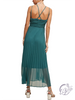 Sleek Sophistication Pleated Maxi Dress