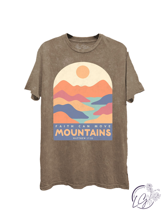 Faith Can Move Mountains Graphic Top